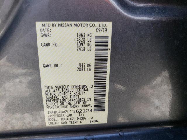 Photo 9 VIN: 1N4BL4BV2LC162124 - NISSAN ALTIMA 