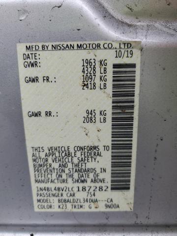 Photo 11 VIN: 1N4BL4BV2LC187282 - NISSAN ALTIMA S 