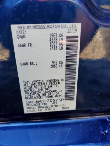 Photo 12 VIN: 1N4BL4BV2LC205750 - NISSAN ALTIMA 