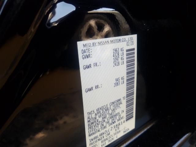 Photo 9 VIN: 1N4BL4BV2LC238814 - NISSAN ALTIMA S 