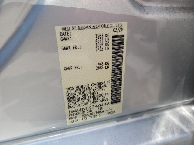 Photo 9 VIN: 1N4BL4BV2LC240448 - NISSAN ALTIMA S 