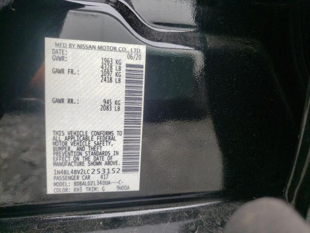 Photo 9 VIN: 1N4BL4BV2LC253152 - NISSAN ALTIMA S 