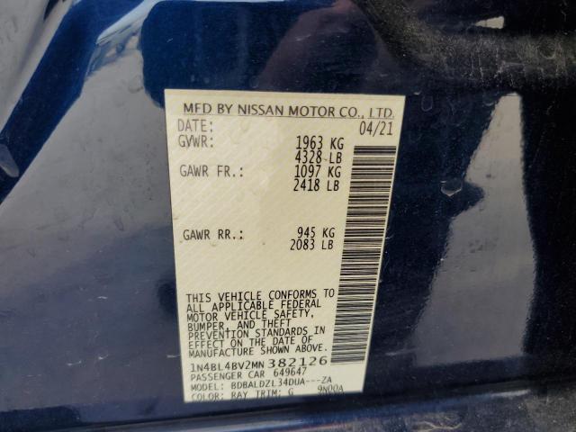 Photo 12 VIN: 1N4BL4BV2MN382126 - NISSAN ALTIMA S 