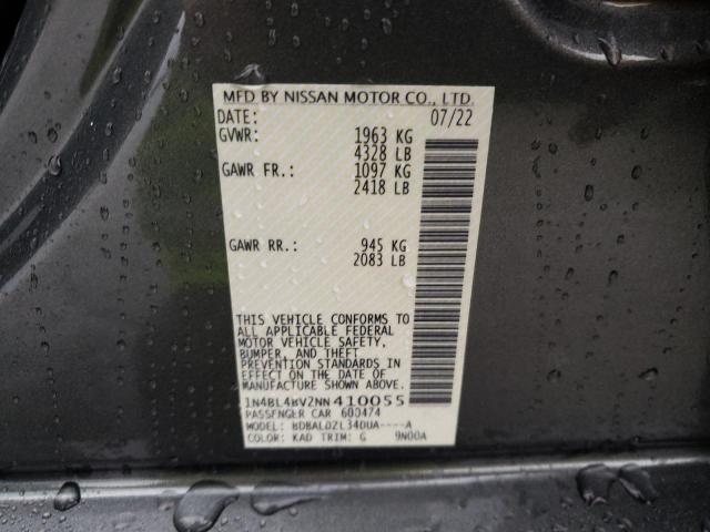 Photo 11 VIN: 1N4BL4BV2NN410055 - NISSAN ALTIMA S 