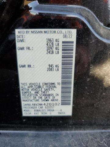 Photo 11 VIN: 1N4BL4BV2NN420102 - NISSAN ALTIMA 