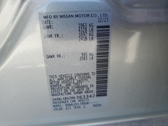 Photo 12 VIN: 1N4BL4BV2RN363342 - NISSAN ALTIMA S 