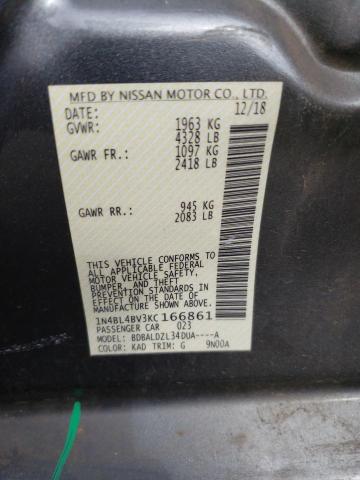 Photo 11 VIN: 1N4BL4BV3KC166861 - NISSAN ALTIMA S 