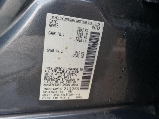 Photo 12 VIN: 1N4BL4BV3KC215265 - NISSAN ALTIMA 