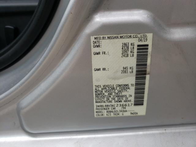 Photo 9 VIN: 1N4BL4BV3KC236617 - NISSAN ALTIMA S 