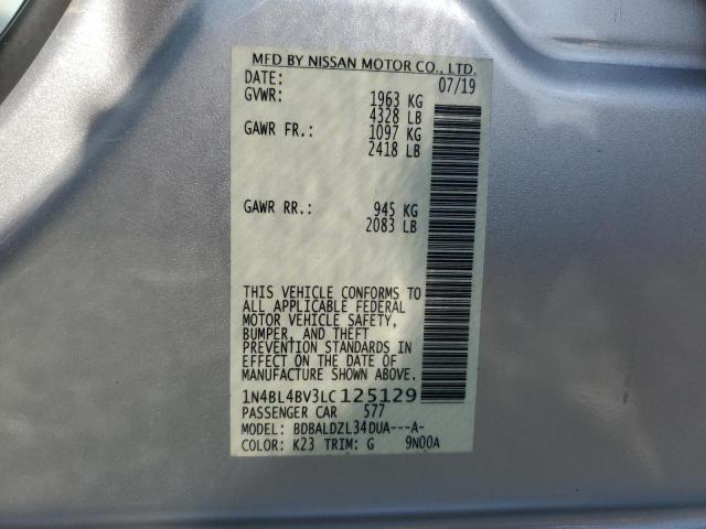 Photo 11 VIN: 1N4BL4BV3LC125129 - NISSAN ALTIMA S 