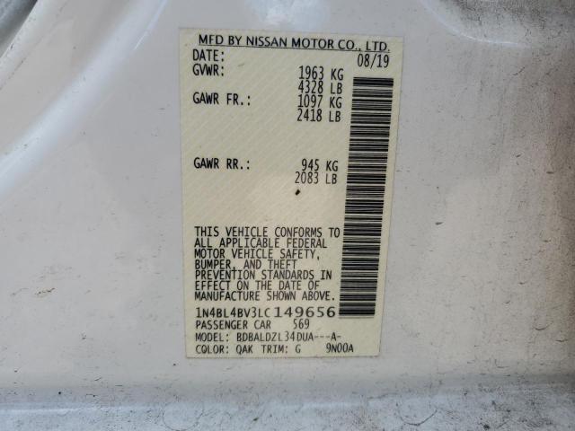 Photo 11 VIN: 1N4BL4BV3LC149656 - NISSAN ALTIMA S 