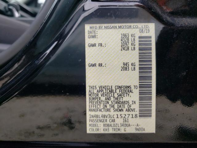 Photo 9 VIN: 1N4BL4BV3LC152718 - NISSAN ALTIMA 