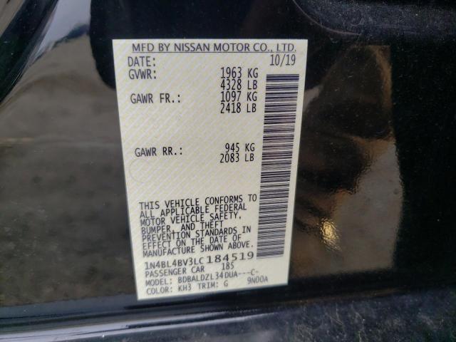 Photo 12 VIN: 1N4BL4BV3LC184519 - NISSAN ALTIMA S 