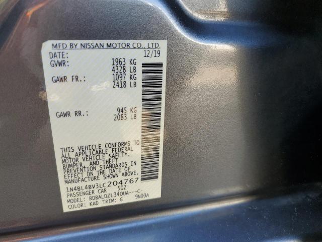 Photo 12 VIN: 1N4BL4BV3LC204767 - NISSAN ALTIMA S 