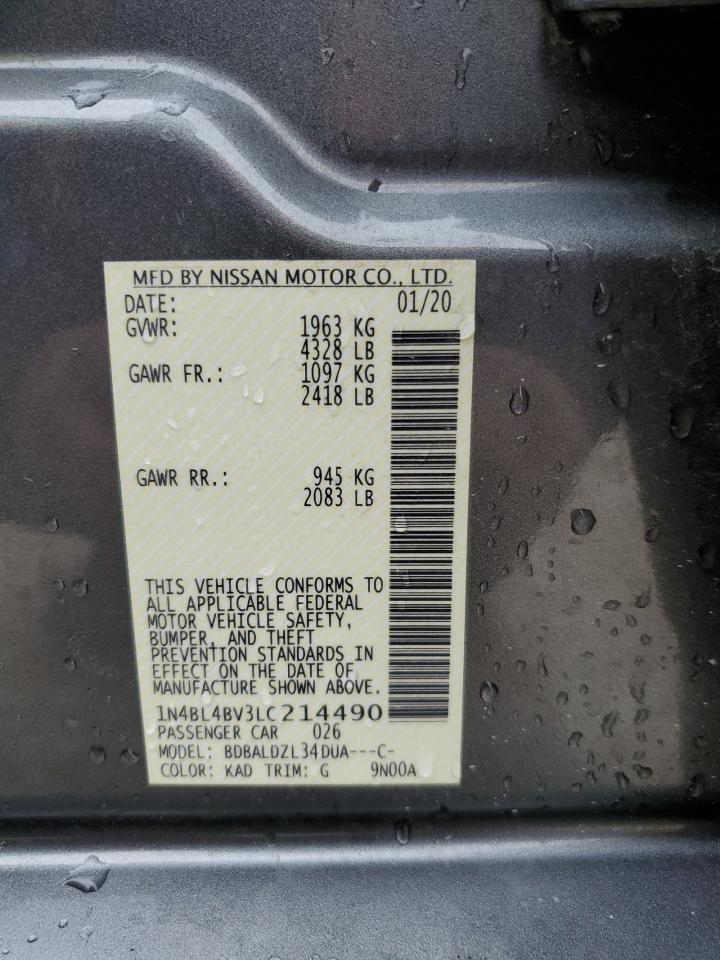 Photo 11 VIN: 1N4BL4BV3LC214490 - NISSAN ALTIMA 