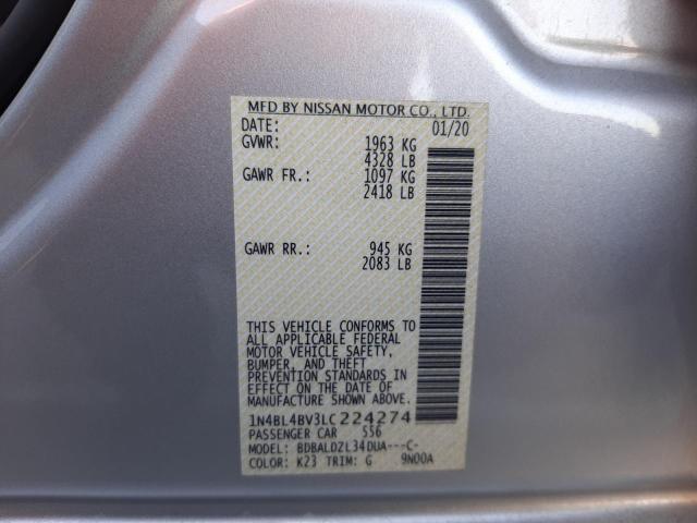 Photo 9 VIN: 1N4BL4BV3LC224274 - NISSAN ALTIMA S 