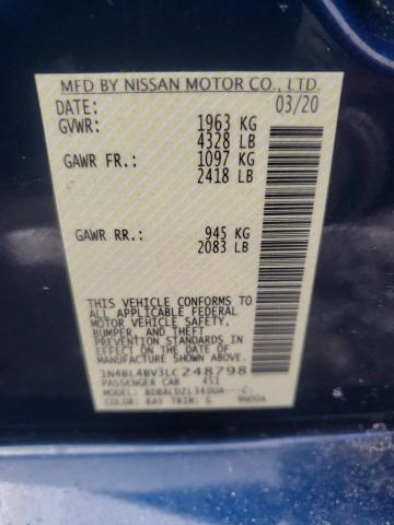 Photo 9 VIN: 1N4BL4BV3LC248798 - NISSAN ALTIMA S 