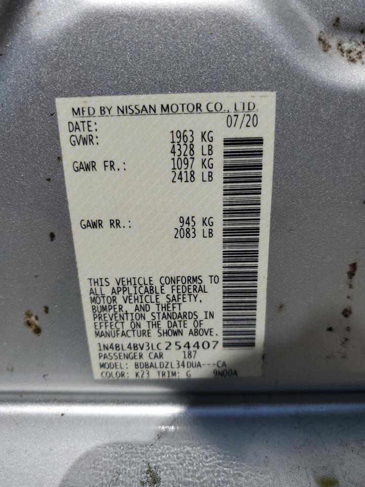 Photo 11 VIN: 1N4BL4BV3LC254407 - NISSAN ALTIMA 