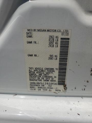 Photo 12 VIN: 1N4BL4BV3LC265956 - NISSAN ALTIMA S 