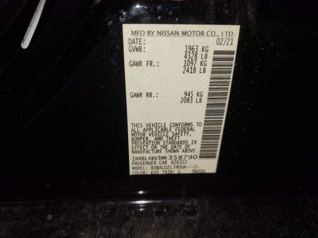 Photo 9 VIN: 1N4BL4BV3MN358790 - NISSAN ALTIMA S 