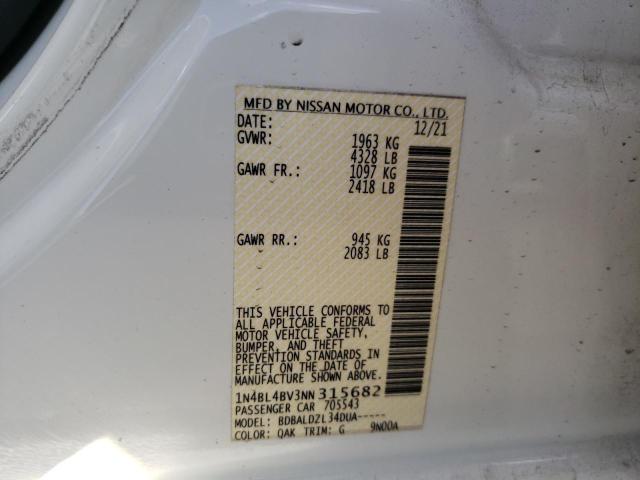 Photo 11 VIN: 1N4BL4BV3NN315682 - NISSAN ALTIMA 