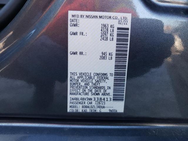 Photo 11 VIN: 1N4BL4BV3NN338413 - NISSAN ALTIMA S 