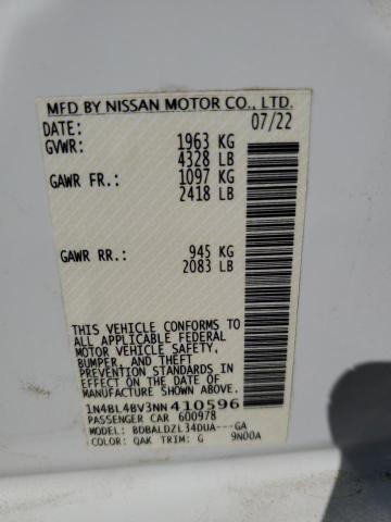 Photo 9 VIN: 1N4BL4BV3NN410596 - NISSAN ALTIMA S 