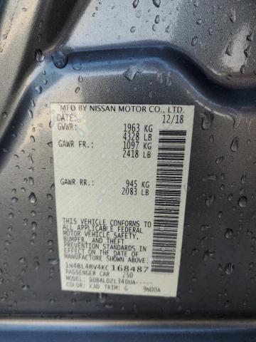 Photo 11 VIN: 1N4BL4BV4KC168487 - NISSAN ALTIMA S 