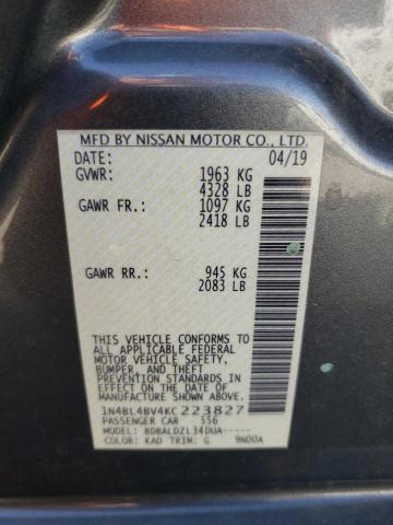 Photo 11 VIN: 1N4BL4BV4KC223827 - NISSAN ALTIMA 