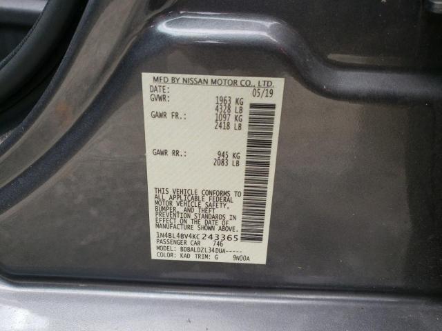 Photo 11 VIN: 1N4BL4BV4KC243365 - NISSAN ALTIMA S 