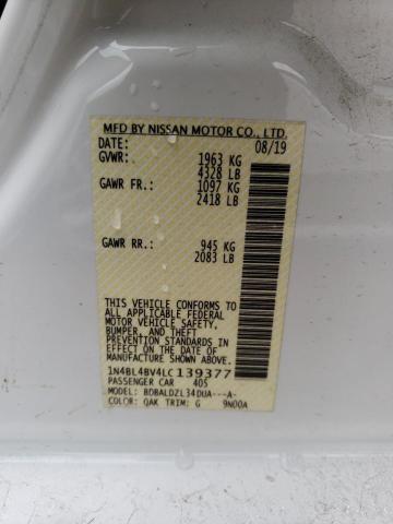 Photo 11 VIN: 1N4BL4BV4LC139377 - NISSAN ALTIMA S 