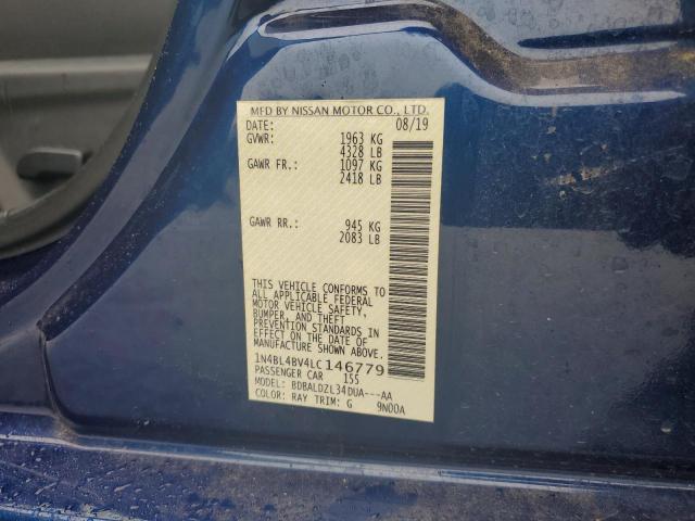 Photo 12 VIN: 1N4BL4BV4LC146779 - NISSAN ALTIMA S 