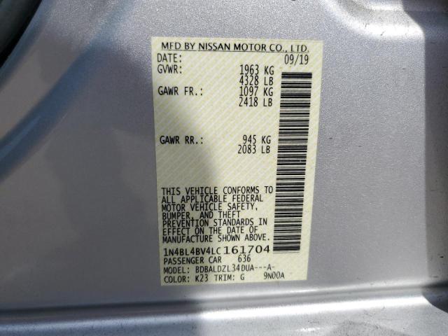 Photo 11 VIN: 1N4BL4BV4LC161704 - NISSAN ALTIMA S 