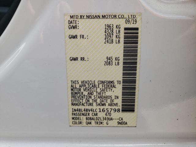 Photo 9 VIN: 1N4BL4BV4LC165798 - NISSAN ALTIMA S 