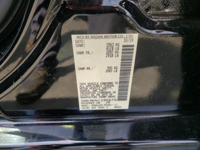 Photo 9 VIN: 1N4BL4BV4LC190670 - NISSAN ALTIMA S 