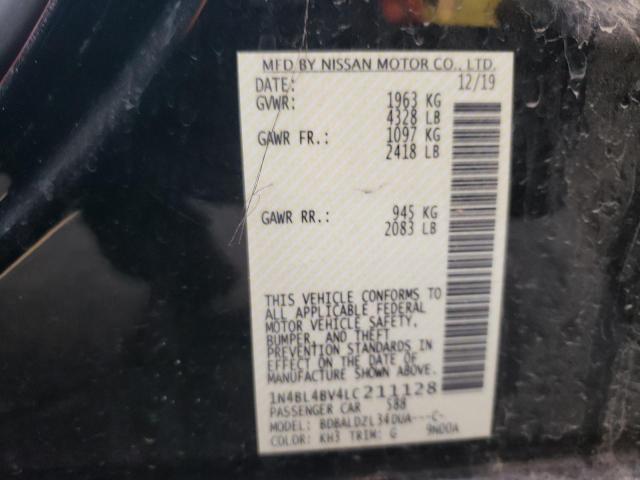 Photo 12 VIN: 1N4BL4BV4LC211128 - NISSAN ALTIMA S 