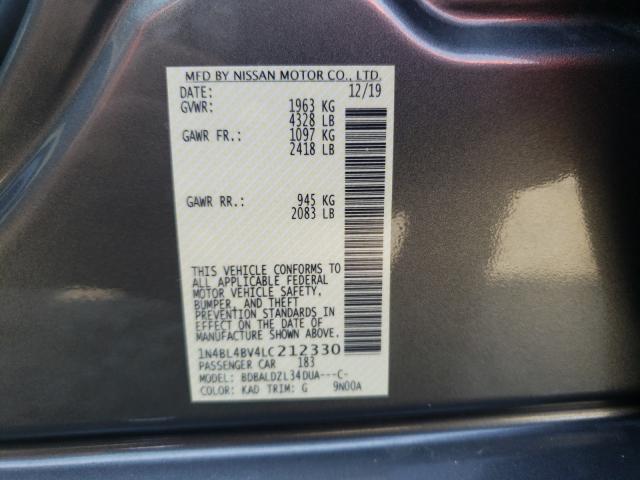 Photo 9 VIN: 1N4BL4BV4LC212330 - NISSAN ALTIMA S 