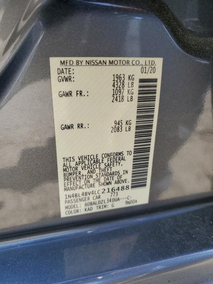 Photo 11 VIN: 1N4BL4BV4LC216488 - NISSAN ALTIMA 