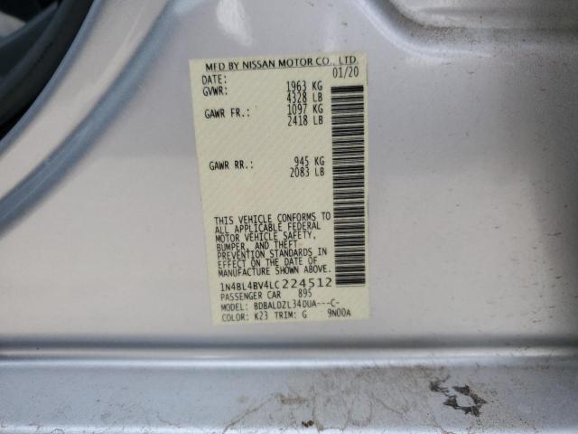 Photo 11 VIN: 1N4BL4BV4LC224512 - NISSAN ALTIMA S 