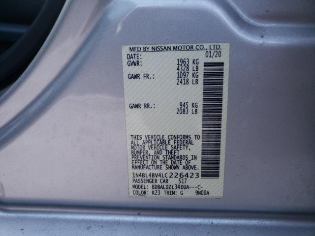 Photo 9 VIN: 1N4BL4BV4LC226423 - NISSAN ALTIMA S 