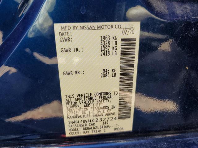 Photo 9 VIN: 1N4BL4BV4LC232724 - NISSAN ALTIMA S 