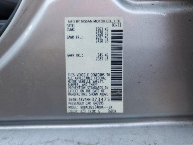 Photo 12 VIN: 1N4BL4BV4MN373475 - NISSAN ALTIMA 