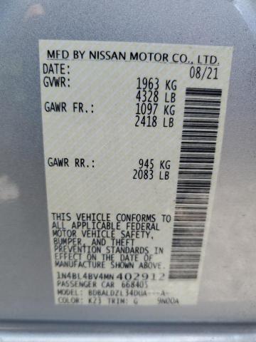 Photo 11 VIN: 1N4BL4BV4MN402912 - NISSAN ALTIMA S 