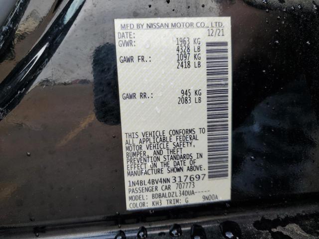 Photo 12 VIN: 1N4BL4BV4NN317697 - NISSAN ALTIMA 