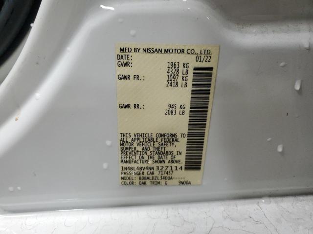 Photo 11 VIN: 1N4BL4BV4NN327114 - NISSAN ALTIMA S 