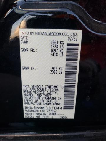 Photo 12 VIN: 1N4BL4BV4NN337044 - NISSAN ALTIMA S 