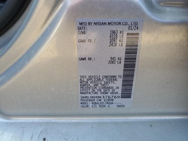 Photo 11 VIN: 1N4BL4BV4RN376769 - NISSAN ALTIMA S 