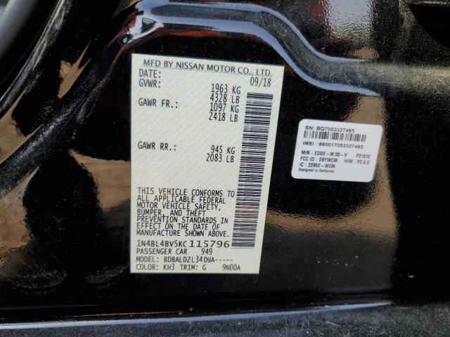 Photo 12 VIN: 1N4BL4BV5KC115796 - NISSAN ALTIMA 