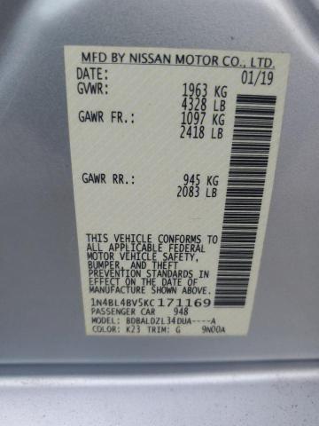 Photo 11 VIN: 1N4BL4BV5KC171169 - NISSAN ALTIMA S 