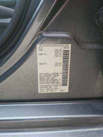 Photo 11 VIN: 1N4BL4BV5KC227871 - NISSAN ALTIMA S 